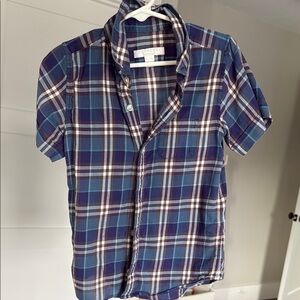 Burberry Plaid Short Sleeve Shirt kids boys